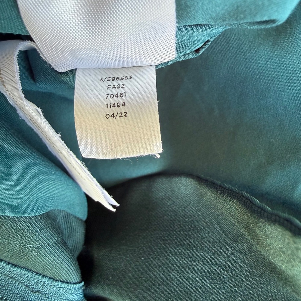 Ann Taylor Petite Wool Blend Ankle Pants Teal Career Office 2P Work - Picture 7 of 11